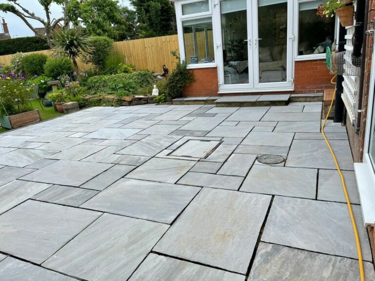 Sandstone Patio Laid in Canterbury