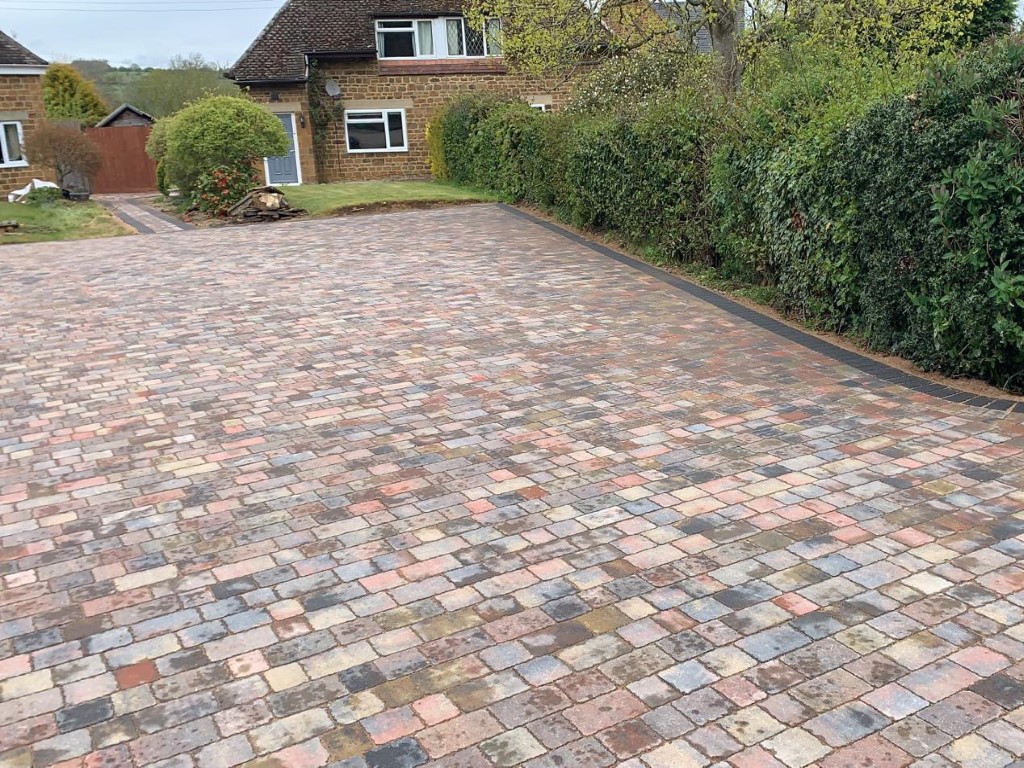 New Driveway Laid With Tegula in Canterbury, Kent